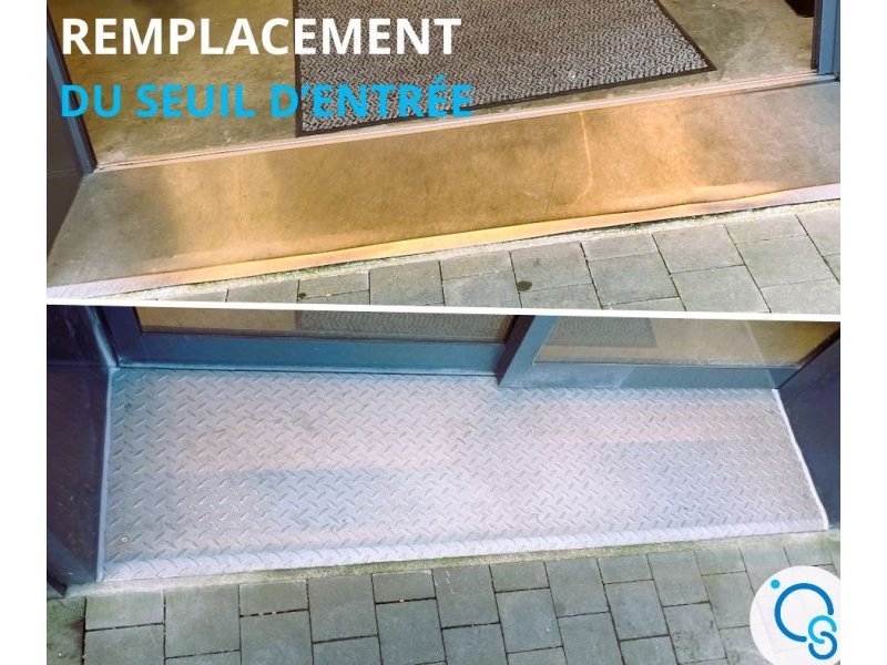 Remplacement d’un seuil d’entrée